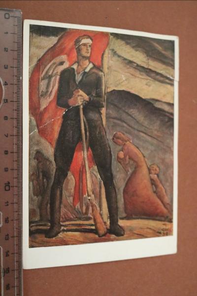 Propaganda-Postkarte -  Sudetendeutscher Freikorpskämpfer